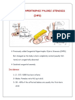 Infantile Hypertrophic Pyloric Stenosis (IHPS) : Incidence