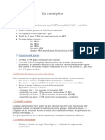 Cours Transcription L2SA