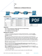 Lab 10.2 - Configure IPv6 Addresses On Network Devices