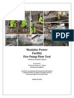 Masinloc Power Facility Fire Pump Flow Test: Technical Summary Report