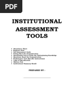 Template - Institutional Assessment