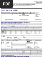 Application Form: Technical Education and Skills Development Authority