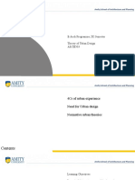 B.Arch Programme, IX Semester Theory of Urban Design ARCH503