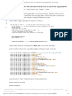 How To Write Data To XML File and Save That XML in Android Application - Stack Overflow