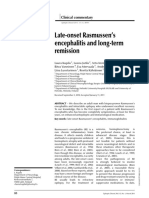 Late-Onset Rasmussen's Encephalitis and Long-Term Remission: Clinical Commentary