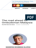 The Road Ahead For Ombudsman Malaysia TH PDF