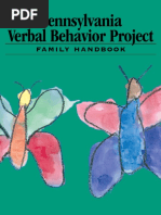 Pennsylvania Verbal Behavior Project: Family Handbook