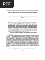 Impact of Microfinance On Tribal Development in Telangana: Vol.5, No.2, April - June 2016