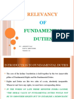 Relevancy of Fundamental Duties