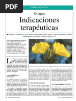 Indicaciones Terapéuticas: Onagra