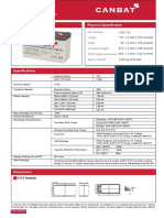 Physical Specification CBL7-12: Part Number: Length: Width: Container Height: Total Height: Approx Weight