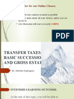 Module 1 Intro To Transfer Tax, Law of Succession