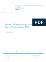 Planned Refinery Outages in The United States: Fourth-Quarter 2018