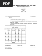 Peperiksaan Akhir Tahun Sains t1 2018