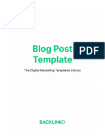 Blog Post Template