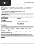 Icmr Specimen Referral Form For Covid-19 (Sars-Cov2) : (These Fields To Be Filled For All Patients Including Foreigners)