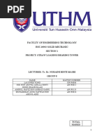 Faculty of Engineering Technology BNJ 20903 Solid Mechanic Section 1 Project: Straw Loading Bearing Tower