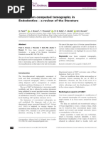 Cone Beam Computed Tomography in Endodontics - A Review of The Literature