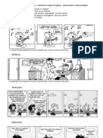 Discurso Direto e Discurso Indireto - Tirinhas em Quadrinhos