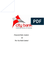 Financial Ratio Analysis of The City Bank Limited