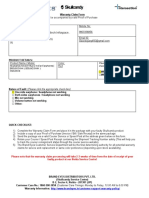 Warranty Claim Form