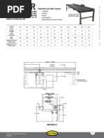 Chain Driven Live Roller Conveyor: Section X-X