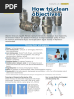 How To Clean Objectives: Cleaning Tools and Reagents