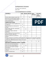 Maintenance Schedule - MOL - WH64 Manual - Rev. 01 PDF