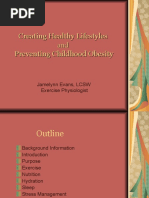 Creating Healthy Lifestyles Preventing Childhood Obesity