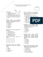 Soal Penilaian Harian Biologi Bab 1