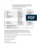 Query Field Mapping