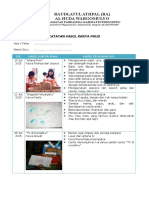 2 Contoh Catatan Hasil Karya Paud K-13