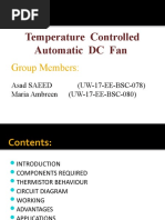 Temperature Controlled Automatic DC Fan: Group Members