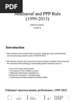 Musharraf and PPP Rule (1999-2013) : Pakistan Economy