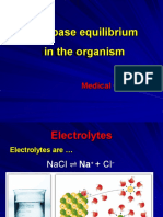 Acid-Base Equilibrium in The Organism: Medical Chemistry