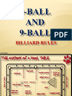 Billiard Table Anatomy, 8-Ball Rack and 9-Ball Rack