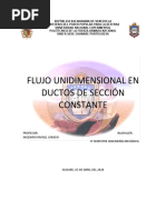 FLUJO UNIDIMENSIONAL EN DUCTO DE SECCION CONSTANTE (Autoguardado)