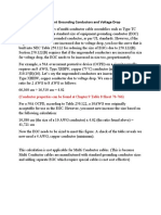 Equipment Grounding Conductor Sizing