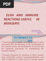 Elisa and Immune Reactions Useful in Bioassays: Aanchal Ghai MSC - Ii (Nuclear Medicine)