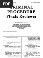 Criminal Procedure Finals Reviewer