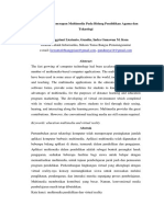 Jurnal Analisis Dan Penerapan Multimedia Pada Bidang Pendidikan Agama Dan Teknologi