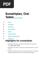 Sumatriptan, Oral Tablet