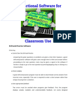 Instructional Software For Classroom Use