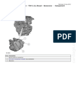 Generator and Regulator - TD4 2.2L Diesel - Generator - Component Location