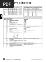 Mark Schem Es: Quick Quiz Matching End of Unit Test Marks To NC Levels