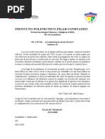 Instituto Politecnico Pilar Constanzo: Formación Integral Humana y Religiosa (FIHR) 5to. de Secundaria