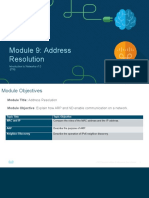 Module 9: Address Resolution: Introduction To Networks v7.0 (ITN)