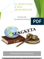 Bahan Presentasi Sengketa, Pemutusan Kontrak Dan Pembayaran