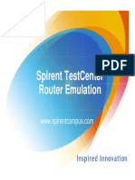 Spirent Testcenter Router Emulation