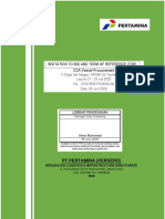 Invitation To Bid No. 2210 Pengadaan 3 (Tiga) Sets Satgas SPOB Oil Tanker Rute TG Gerem Laycan 21 - 23 Juli 2020